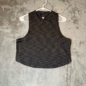 Lululemon Size 4 Fast As Light Muscle Athletic‎ Tank Heathered Black Women's